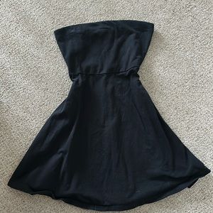 Express mini black tube top dress